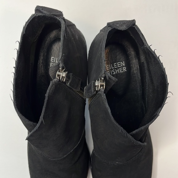 Eileen Fisher Murphy Intaglio Leather Ankle Boots Size 7,5” - Picture 2 of 10